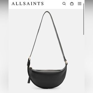 All Saints Leather Crossbody Bag